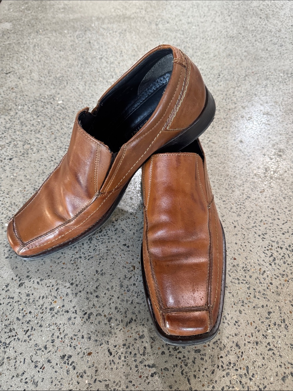 Men's Brown Leather Slip-On Loafers - Classic Comfort